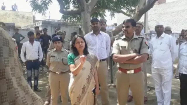 बुलंदशहर-महिला-पिटाई