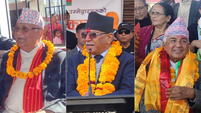 ओली प्रचण्ड र पौडेल