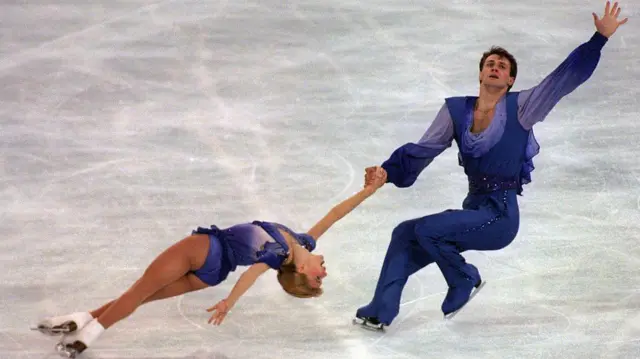 Вадим Наумов и Евгения Шишкова на чемпионате мира в Бирмингеме, 1995 год