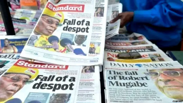 NEWSPAPER HEADLINES IN ZIMBABWE