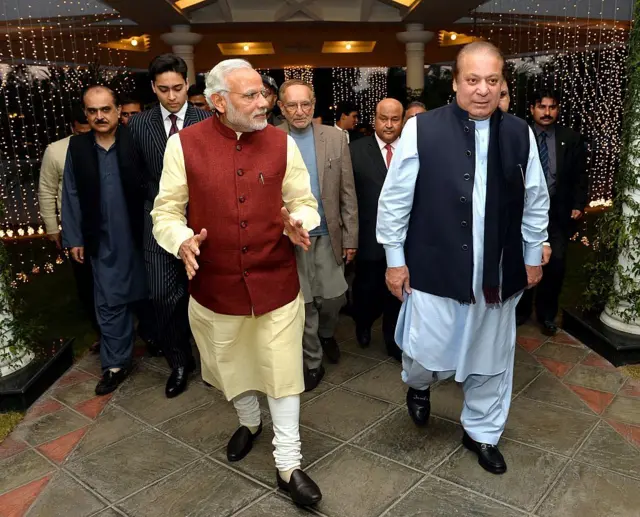 مودی، نواز شریف