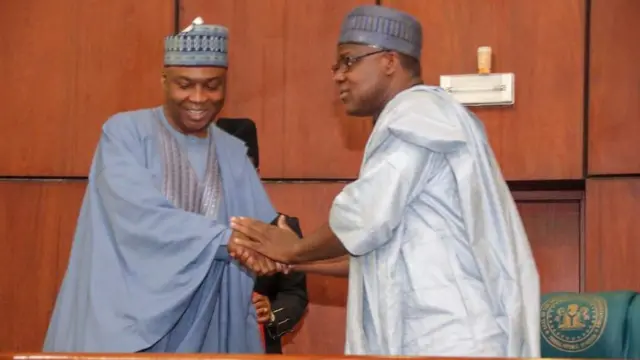 Bukola Saraki da Yakubu Dogara
