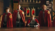 Mordred, Percival, King Arthur Pendragon and Sir Leon