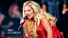 Rita Ora at Glastonbury 2013