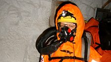 Penny Boston in the ice suit. Very comfy. Image © by T. Kieft.