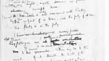 Image from Wilfred Owen's notebook