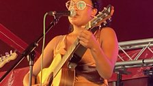 Lakshmi's BBC Music Introducing session at Lakefest, Eastnor Castle.