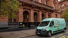 Book Week Van outside Belfast Central Library