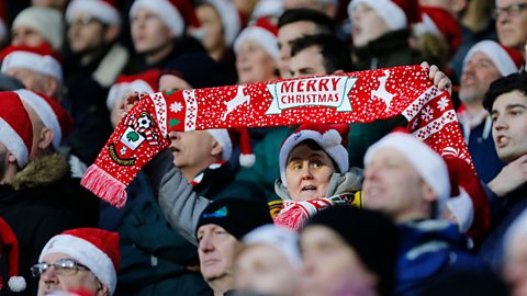 The history of football at Christmas