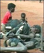 Victim of famine
