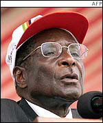 Zimbabwean President Robert Mugabe