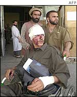 Injured policeman