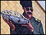 Wall plaque of Saddam Hussein