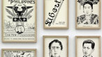 Detail from a photgraph of Fernando Bryce's Die Welt, Indian ink on paper. Image courtesy of Fernando Bryce.