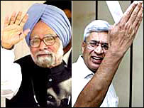मनमोहन और प्रकाश कारत