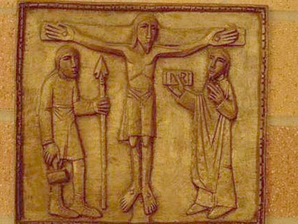 Jesus is crucified