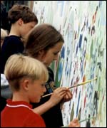 The paint wall 