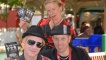 One of the many acts out on the street promoting their show, The Dark Party