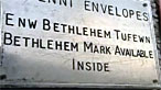 Bethlehem post office sign