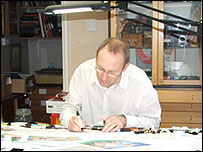 Geoff at work