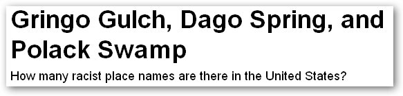 Slate headline