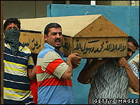 حمل جسدی در يک سردخانه در بغداد