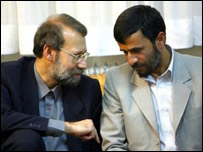 احمدی نژاد و لاریجانی