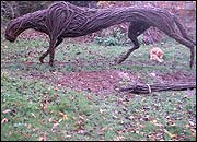 Sculpture of a big cat