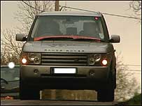 4 x 4 car on road