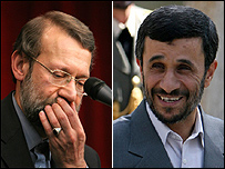 لاریجانی - احمدی نژاد