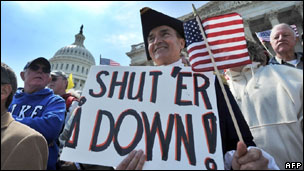 Tea party rally