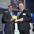 Raymond Blanc with the winner of the Derek Cooper Award, Richard Lutwyche