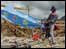 área afetada pelo tsunami na Indonésia