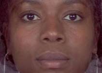 A woman's face
