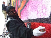 graffiti mural