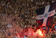 Naples football fans