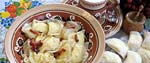 Pyrohy with potato filling