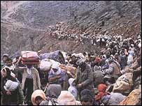 فرار آوارگان کرد عراق به ايران 1991