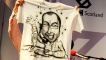 A t-shirt with a drawing of Fred, commissioned by two of his supporters!