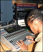 On the mixing desk