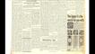 The layout of a newspaper