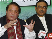 نواز شریف، آصف زرداری