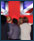 Image of Protestant women from Shankill, backdrop British flag
