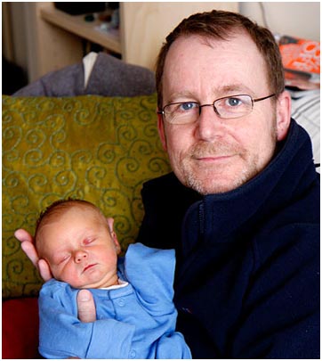 With dad