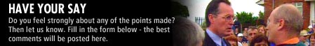 Do you feel strongly about any of the points made? Then let us know. Fill in the form below - the best comments will be posted here