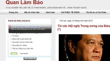 Trang mạng Quan làm báo