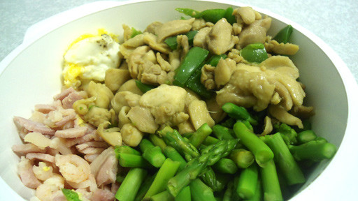 一頓有葷有素的飯菜