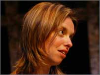An actress taking part in the play