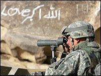 سرباز آمريکايی در افغانستان
