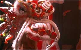 Chinese dragon in action